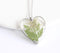 Heart Pressed Flower Pendant Necklace, Real Dried Flower Resin Jewellery