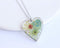 Heart Pressed Flower Pendant Necklace, Real Dried Flower Resin Jewellery