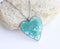 Heart Pressed Flower Pendant Necklace, Real Dried Flower Resin Jewellery