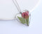 Heart Pressed Flower Pendant Necklace, Real Dried Flower Resin Jewellery