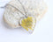 Heart Pressed Flower Pendant Necklace, Real Dried Flower Resin Jewellery