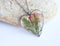 Heart Pressed Flower Pendant Necklace, Real Dried Flower Resin Jewellery