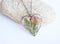 Heart Pressed Flower Pendant Necklace, Real Dried Flower Resin Jewellery