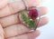 Heart Pressed Flower Pendant Necklace, Real Dried Flower Resin Jewellery