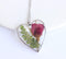 Heart Pressed Flower Pendant Necklace, Real Dried Flower Resin Jewellery