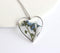 Heart Pressed Flower Pendant Necklace, Real Dried Flower Resin Jewellery