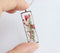 Rectangle Pressed Flower Pendant Necklace, Real Dried Flower Resin Jewellery