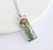 Rectangle Pressed Flower Pendant Necklace, Real Dried Flower Resin Jewellery