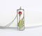 Rectangle Pressed Flower Pendant Necklace, Real Dried Flower Resin Jewellery