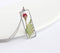 Rectangle Pressed Flower Pendant Necklace, Real Dried Flower Resin Jewellery