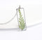 Rectangle Pressed Flower Pendant Necklace, Real Dried Flower Resin Jewellery