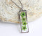 Rectangle Pressed Flower Pendant Necklace, Real Dried Flower Resin Jewellery