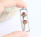 Rectangle Pressed Flower Pendant Necklace, Real Dried Flower Resin Jewellery