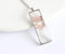 Rectangle Pressed Flower Pendant Necklace, Real Dried Flower Resin Jewellery