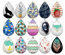 Handmade Teardrop Photo Glass Cabochons pattern geometric 740 B