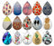 Handmade Teardrop Photo Glass Cabochons pattern geometric 790 B