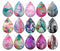 Handmade Teardrop Photo Glass Cabochons pattern geometric 796 B