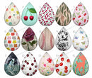 Handmade Teardrop Photo Glass Cabochons geometric 820 B