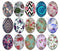 Handmade Teardrop Photo Glass Cabochons flower 807 B