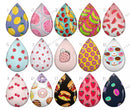 Handmade Teardrop Photo Glass Cabochons pattern geometric 719