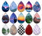 Handmade Teardrop Photo Glass Cabochons pattern geometric 741