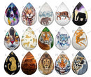 Handmade Teardrop Photo Glass Cabochons pattern geometric 851