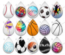 Handmade Teardrop Photo Glass Cabochons pattern geometric 895