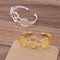 5pcs bracelet blanks 20mm Bracelet Settings Bezel Bangle Bracelet Bases