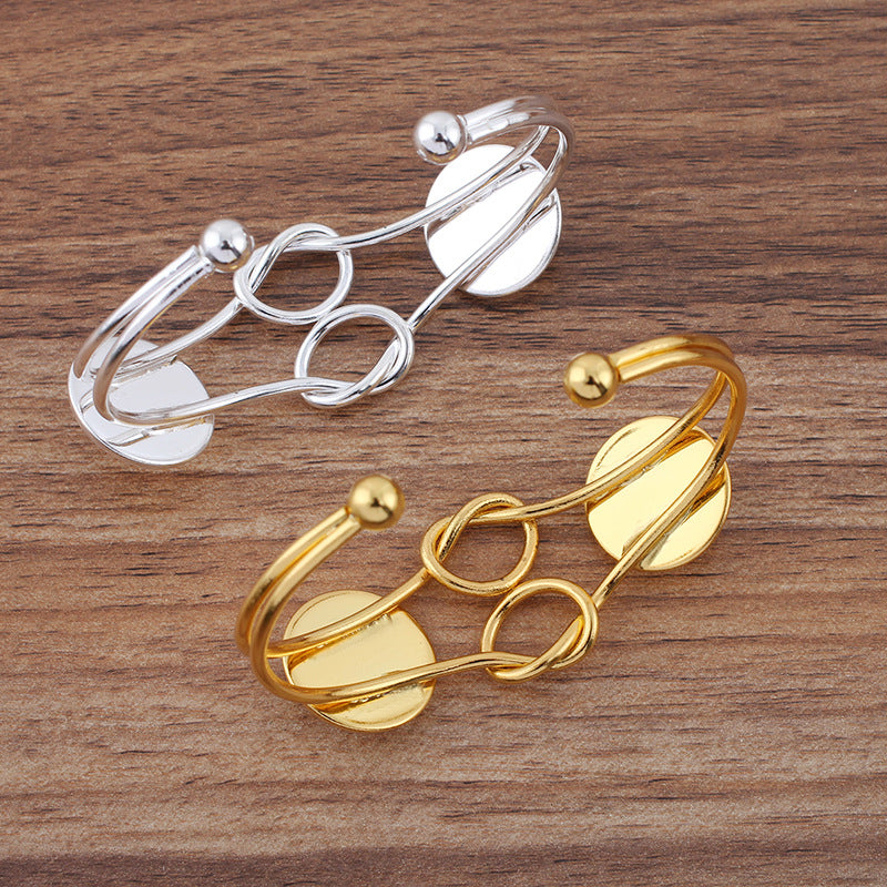 5pcs bracelet blanks 20mm Bracelet Settings Bezel Bangle Bracelet Bases