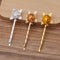 20pcs brass plating  Bobby Pins Leaves Flower Filigree Pad, Flower Hair Findings, Hair Accessories