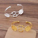 5pcs bracelet blanks 20mm Bracelet Settings Bezel Bangle Bracelet Bases