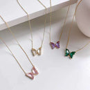 Butterfly pendant necklace