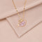 Pink Swan Pendant Necklace vacuum electroplating chain all-match non-fading