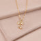 Diamond Bow Pendant Necklace, stainless steel vacuum electroplating chain all-match non-fading