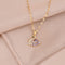 Diamond-studded swan Pendant Necklace, stainless steel vacuum electroplating chain all-match non-fading