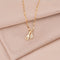 Diamond Spoon fork Pendant Necklace, stainless steel vacuum electroplating chain all-match non-fading