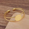 5pcs Brass bracelet 18mm plane blanks, Bracelet Settings Bezel Bangle Bracelet Bases