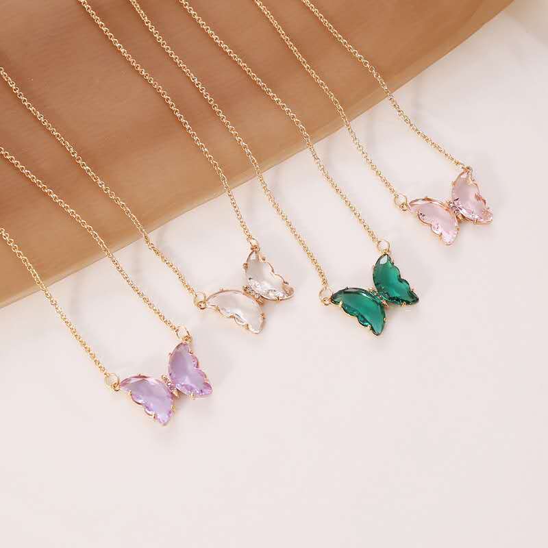 Butterfly pendant necklace