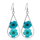 Handmade resin dried flower earrings