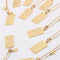 12 constellation necklace, 18k gold, not sensitive, square tag, tarot card stainless steel vacuum electroplating chain all-match non-fading