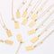 12 constellation necklace, 18k gold, not sensitive, square tag, tarot card stainless steel vacuum electroplating chain all-match non-fading