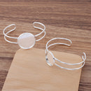 5pcs 20mm 25mm bracelet blanks,Bracelet Settings Bezel Bangle Bracelet Bases