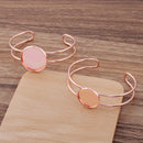 5pcs 20mm 25mm bracelet blanks,Bracelet Settings Bezel Bangle Bracelet Bases