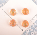 10pcs 12mm glass Pressed flower Pendant, Real Flower Glass Ball Charm Pendant