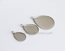 20pcs Stainless Steel Teardrop 10x4mm/13x18mm/ 18x25mm Bezel,Cabochon Settings,Glass Bezel Blanks