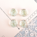 10pcs 12mm glass Pressed flower Pendant, Real Flower Glass Ball Charm Pendant