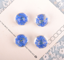 10pcs 12mm glass Pressed flower Pendant, Real Flower Glass Ball Charm Pendant