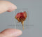 2 pieces rose pressed flower jewelry, pressed flower pendant, Real dried flower jewelry wholesale