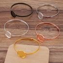 5pcs Brass 20mm bracelet blanks, Bracelet Settings Bezel Bangle Bracelet Bases