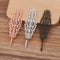 20pcs Bobby Pins Leaves Flower Filigree Pad, Flower Hair Findings, Hair Accessories